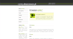 Desktop Screenshot of cytaty.deszczowce.pl