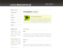 Tablet Screenshot of cytaty.deszczowce.pl